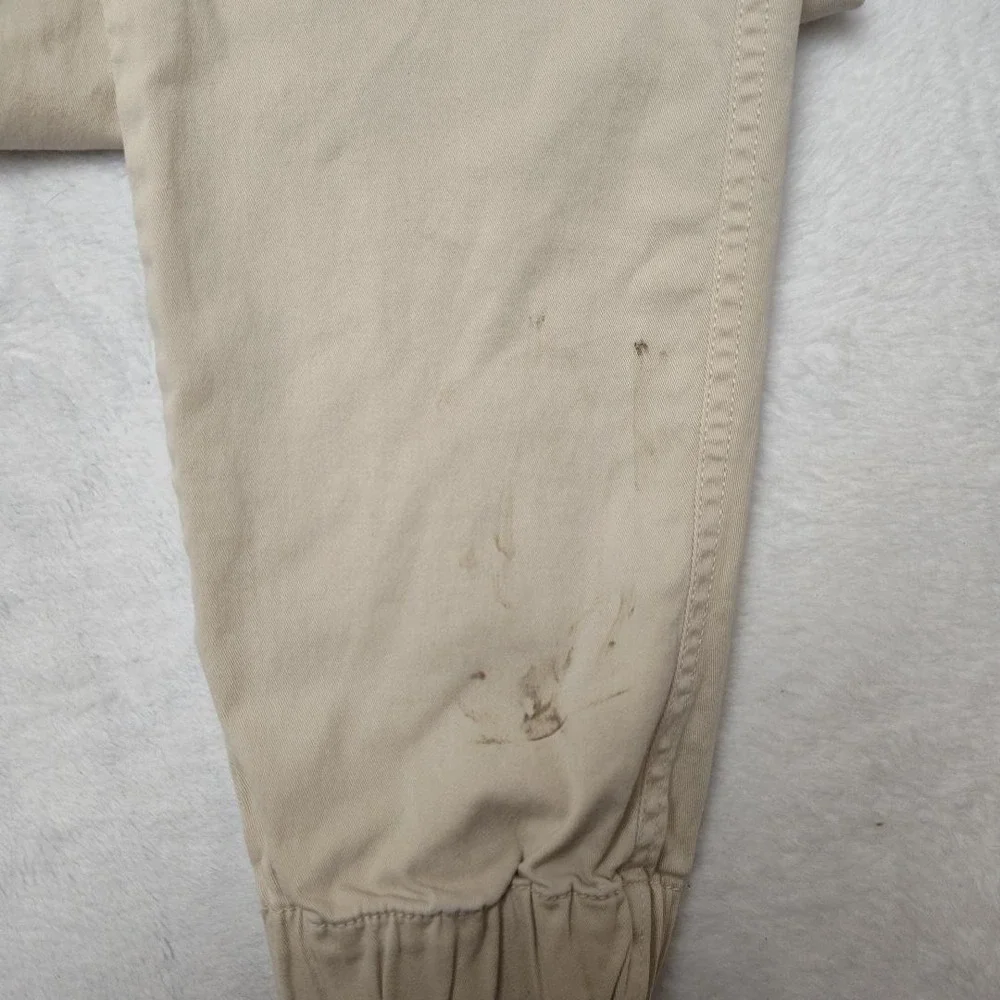 Bearbottom‎ Pants Mens 30x28 Beige Jogger Elastic Waist Cuffed Stretch Casual